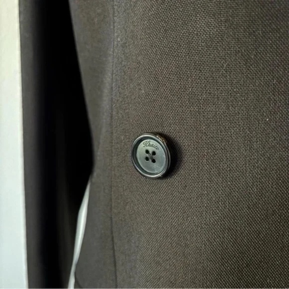 KHAITE NWT Nathan Virgin Wool Blend Double Breasted Blazer Jacket Black 8 - Picture 6 of 9